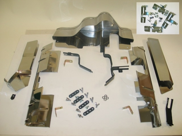 Corvette Ignition Shield Set With Fuel Injection 62 ( #E17032 ) | Corvette  Pacifica