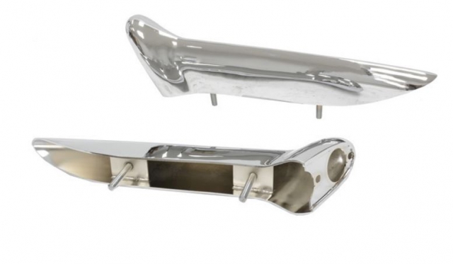 Corvette Bumper Rear Inner Horizontal Pair 56 57 ( #E13415