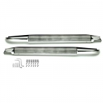 EXHAUST SYSTEM-SIDE-ALUMINIZED PIPES-2.5 INCH-BIG BLOCK-427-FACTORY COVERS-68-69